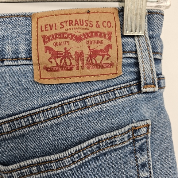 Levi's Wedgie Straight Fit Button Fly High Rise Women's Jeans Size 28 - Picture 7 of 12